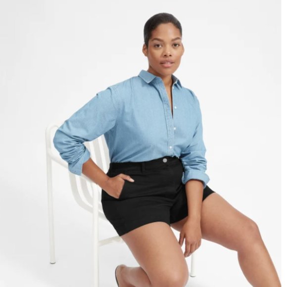 Everlane Pants - Everlane The Cotton Twill Short Black